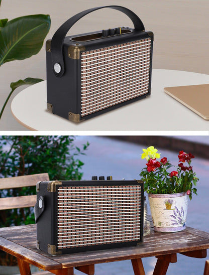 Altavoz Bluetooth retro portátil multifuncional