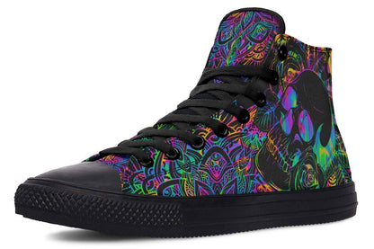 Zapatillas de lona altas estampadas para parejas