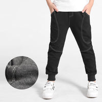 Fashion Cute Solid Color Children's Cotton Casual Anti-mosquito Pants