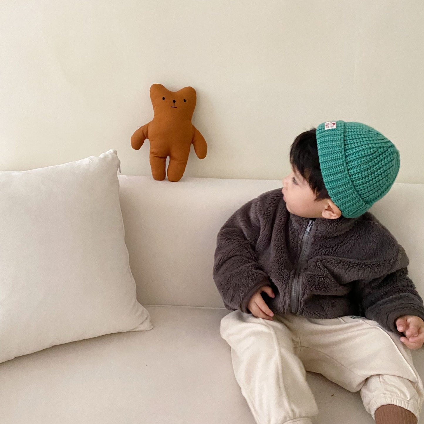 Kids' Sherpa Fleece Winter Jacket – Warm Full-Zip Coat