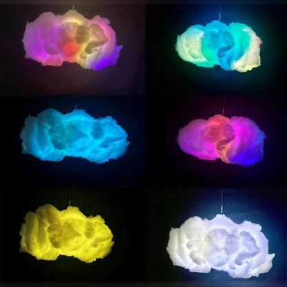 Luz de Nube USB con Control por APP, Sincronización de Música, Luz Ambiental RGBIC 3D, Simulación de Rayos y Nubes para Dormitorio