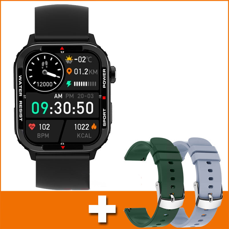 Montre intelligente sportive Bluetooth avec suivi de la pression artérielle et de l'oxygène sanguin