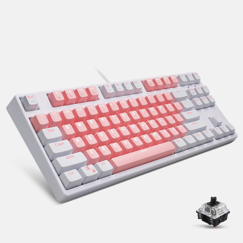Teclado mecánico para computadora de escritorio Cute Girl