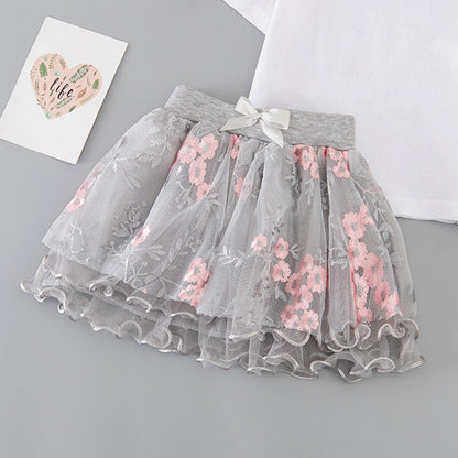 Jupe en maille filet passe-partout pour filles Jupes pour enfants