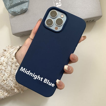 Liquid Silicone Full-Coverage iPhone 16 Case – Camera Protection, Anti-Fingerprint | 18 Colors