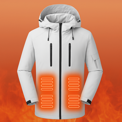 LITEGUEST Ski Waterproof 5-Zone Heated Jacket – USB Heated Winter Coat