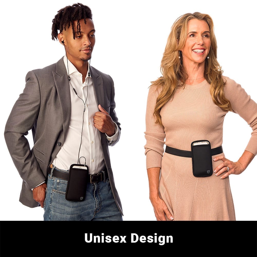 Pochette pour téléphone SYB – Étui de protection anti-ondes électromagnétiques pour téléphone | Bloque jusqu'à 99 % des radiations