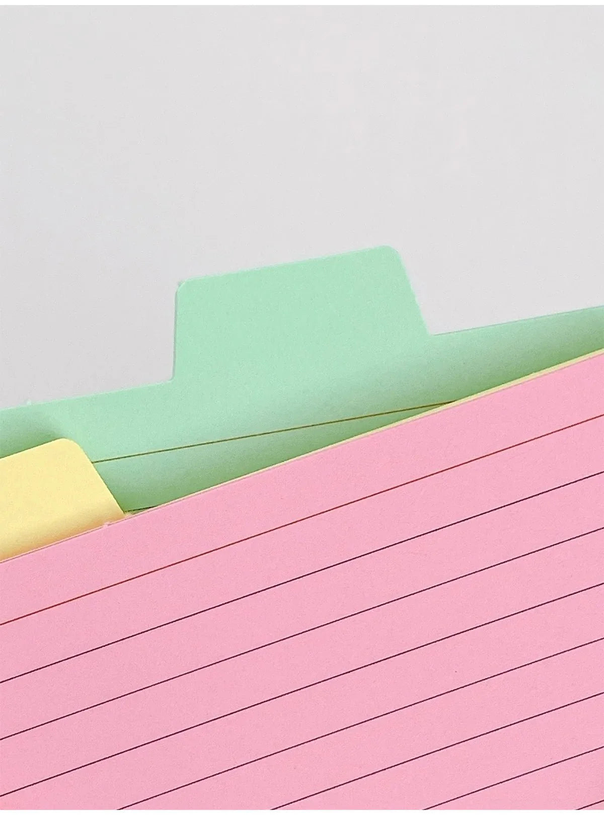 50 Pcs Index Label Papers with Tabs – 5 Colors