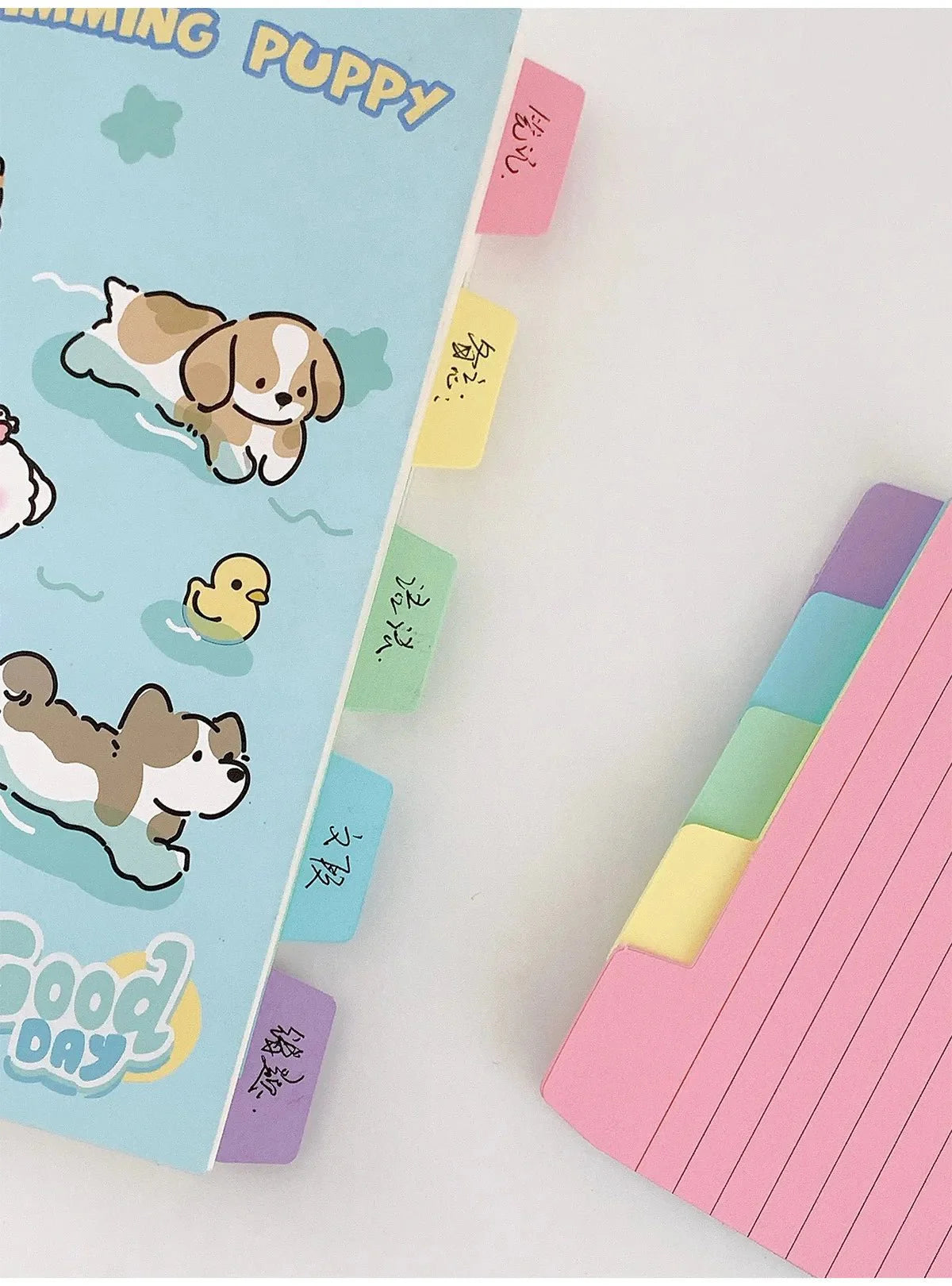 50 Pcs Index Label Papers with Tabs – 5 Colors