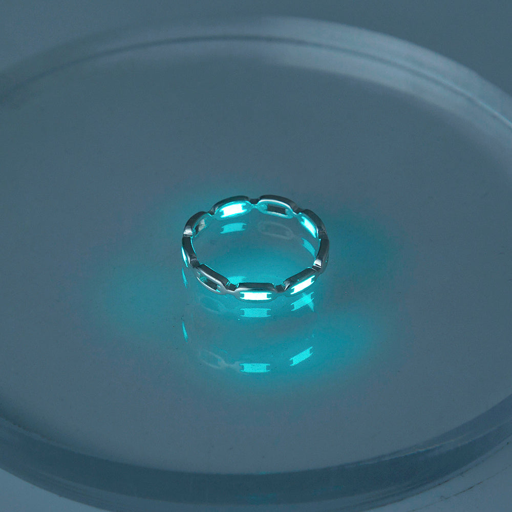 Glow-in-the-dark brass ring