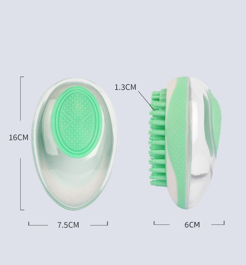 Brosse de bain 2 en 1 pour chien et chat, peigne de massage SPA pour animaux, en silicone souple, pour toilettage sous la douche, outil de nettoyage pour chien, produits pour animaux de compagnie