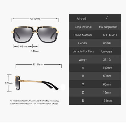 Oversized PC Lens Sunglasses – Unisex Large Frame for Driving, Fishing & Outdoor Wear