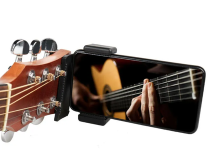 Adjustable Guitar Phone Clip Stand – Secure Smartphone Mount for Musicians, Streaming & Content Creation