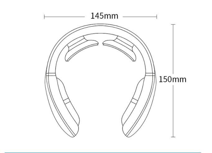 Pulse Hot Compress Rechargeable Neck Massager