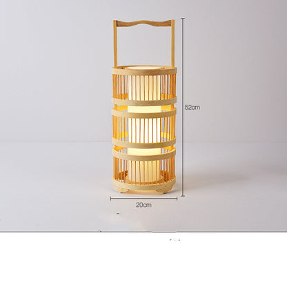 Store Bed And Breakfast Bedroom Bamboo Floor Lamp