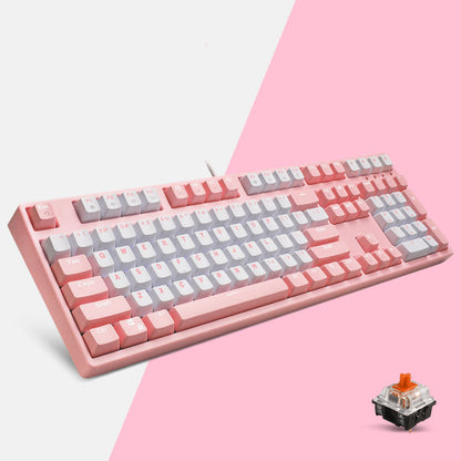 Teclado mecánico para computadora de escritorio Cute Girl