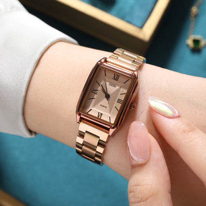 Classic Simple Square Watch – Affordable Luxury Steel Belt