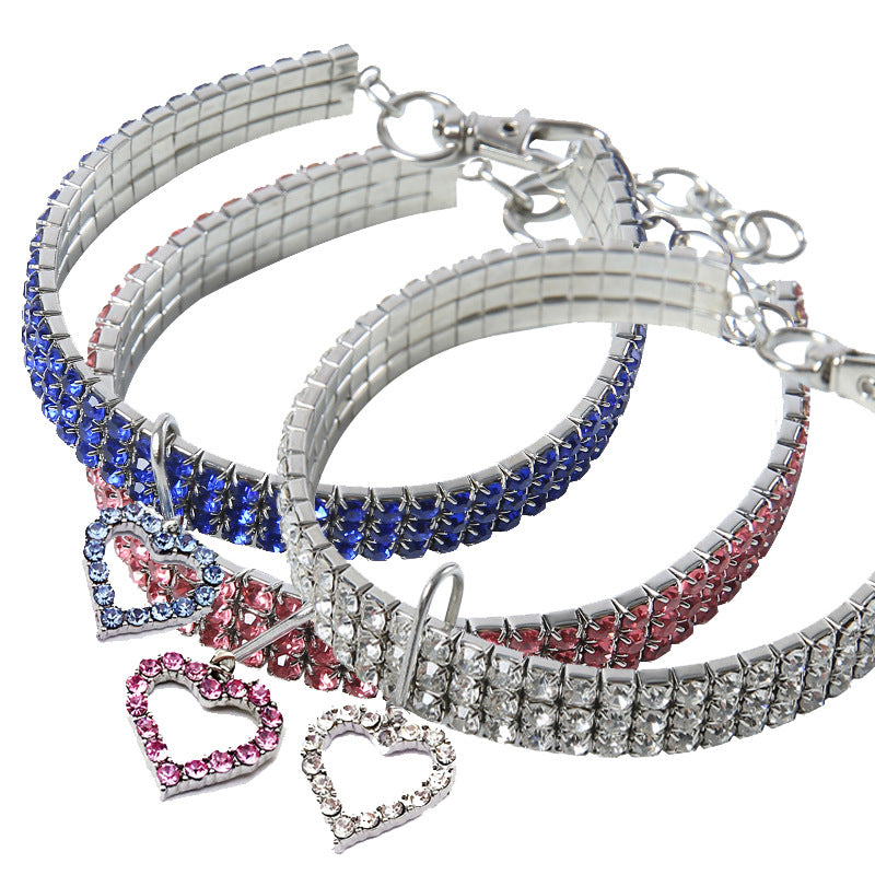 Collar de mascota con forma de corazón