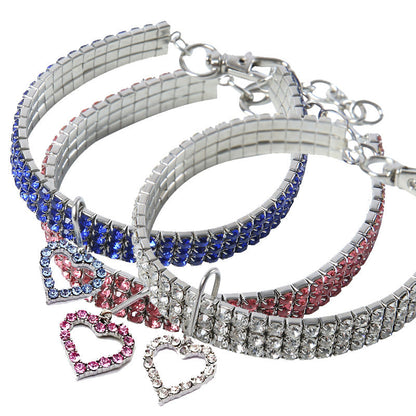 Collar de mascota con forma de corazón
