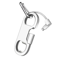 Keychain Charging Cable with Carabiner Bottle Opener - Fast Charge USB-C for Samsung Galaxy
