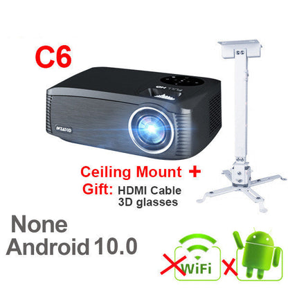 Smart Android 4K HD Projector – 1080P Home & School Laser Projector