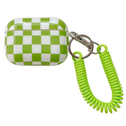 Plaid Phone Chain AirPods Protective Cover