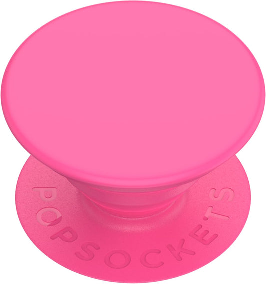 Soporte para teléfono, Agarre para teléfono, Soporte para móvil - Rosa neón