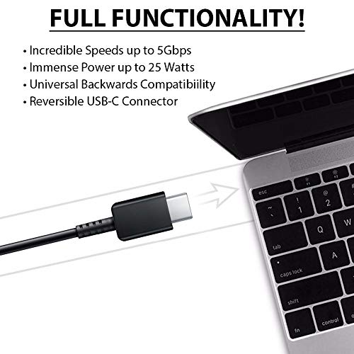 8Inch Usb Type-C Cable For Lg Stylo 4+ Also Fast Quick Charges Plus Data Transfe