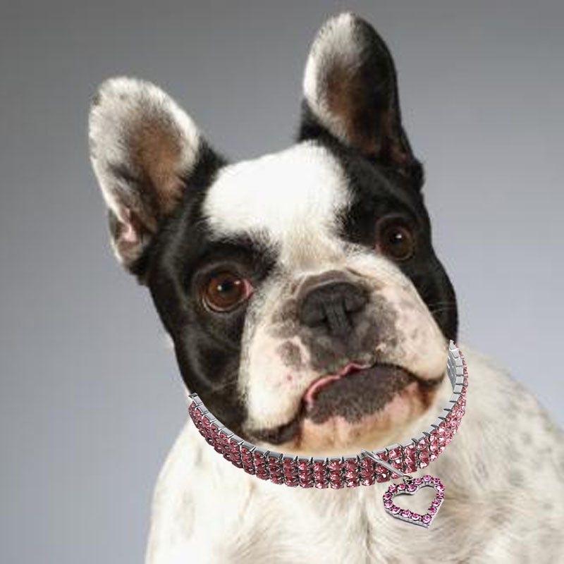 Collar de mascota con forma de corazón