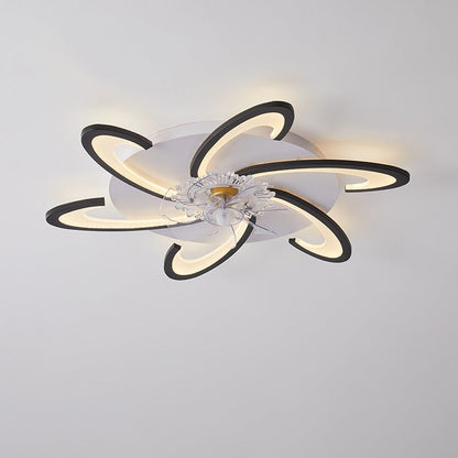 Lámpara de techo con ventilador moderna y sencilla para dormitorio, silenciosa, para sala de estar