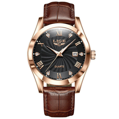 Middle-aged And Elderly Men's Watch Fashionable Simple Waterproof