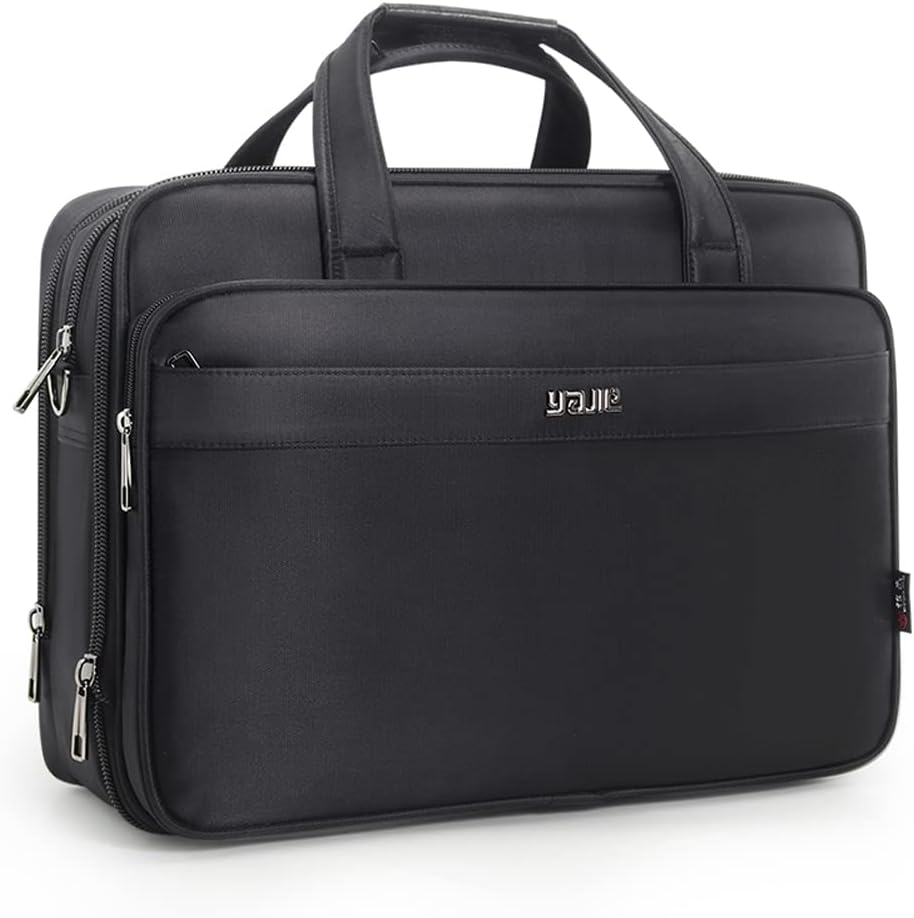 Men’s Canvas Laptop Tote Bag 17 19 Inch Business Work Briefcase