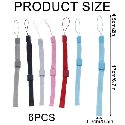 Wrist Strap,6Pcs Adjustable Phone Lanyards,Multi Purpose Wristbands With Lock Fo
