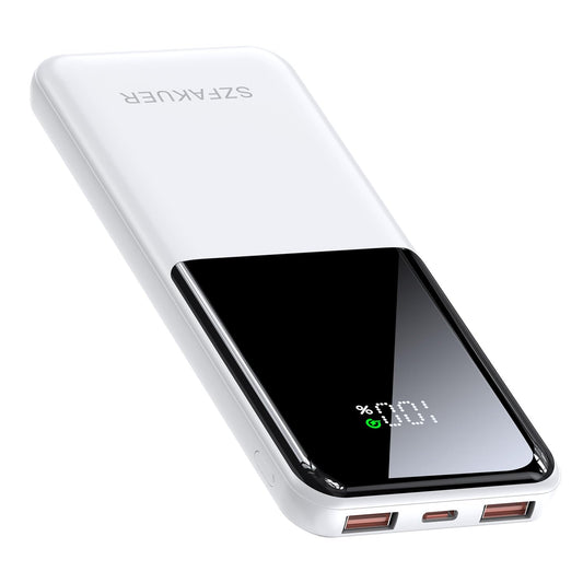 Slim 10000mAh Power Bank - 22.5W USB-C Fast Charging Battery Pack for iPhone and Samsung