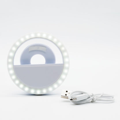 Novelties Rechargeable Led Selfie Ring Light – Clip-On 3.5” Phone Light For Ipho