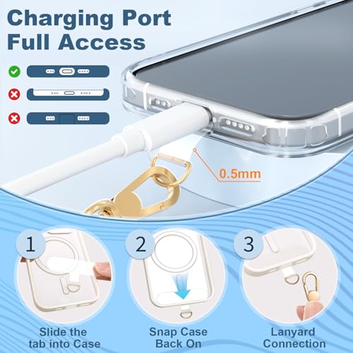 Phone Lanyard and Wrist Strap Kit - Adjustable Crossbody Neck Lanyard Anti-Theft for All Phones