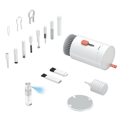 Cleaner Kit, Electronics Cleaning Kit With Retractable Big Brush, Portable, 20 I