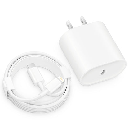 Charger I Phone, 20W Usb C Block With 6Ft Cable Ip 14/14 Pro/14 Plus/14 Pro Max/