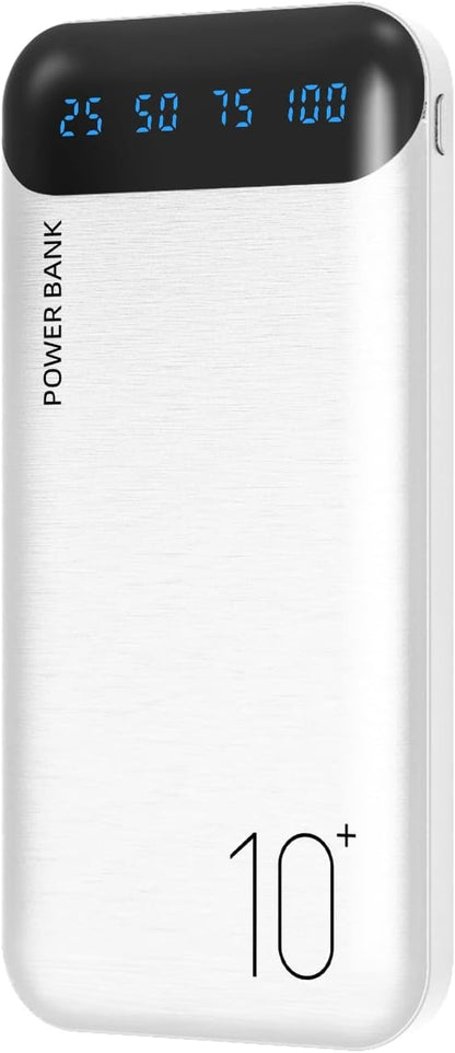 Slim Portable Charger External Battery Pack - Dual USB 2.4A Output Power Bank