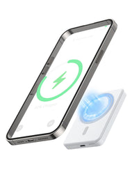 Magnetic Portable Charger, Ultra Slim Magnetic Power Bank With Usb-C Cable Iphon