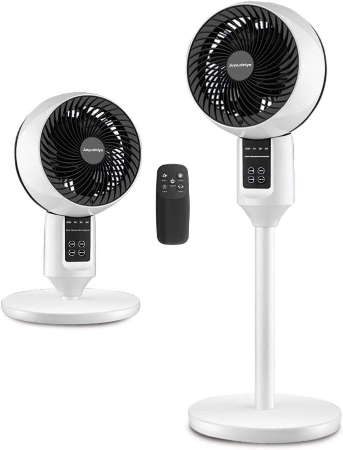 Adjustable Pedestal Fan with Remote Control | 3D Oscillation for Quiet Cooling