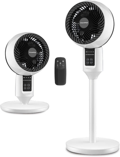 Adjustable Pedestal Fan with Remote Control | 3D Oscillation for Quiet Cooling
