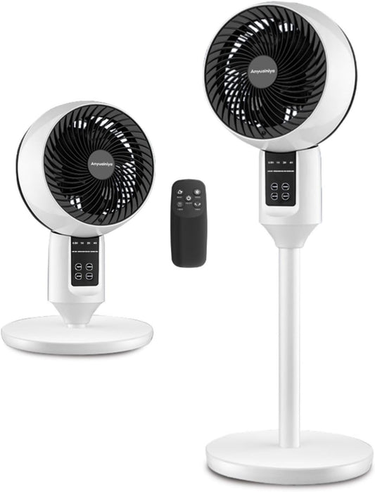 Adjustable Pedestal Fan with Remote Control | 3D Oscillation for Quiet Cooling