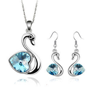 Crystal Love Swan Jewelry
