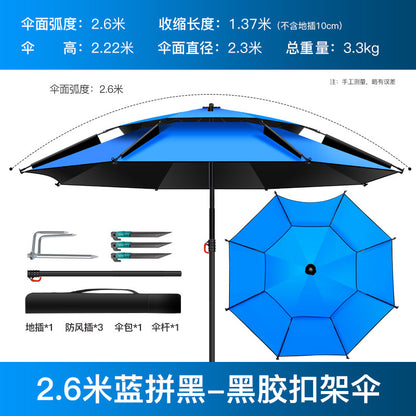 All-Weather Angler's Umbrella – Heavy Duty Fishing & Outdoor Shelter