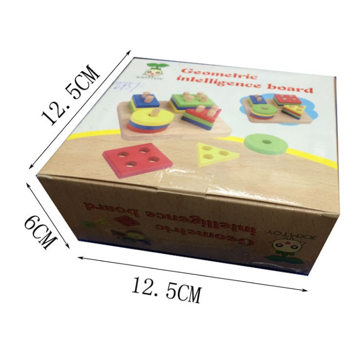 Jouets de jeu pour bébé, Puzzle en bois, Jouet éducatif, Formes géométriques, Jouets de jeu, Bâton, Puzzle d'intelligence pour bébé, enfant