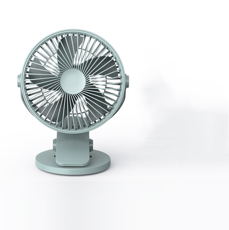 Mini ventilateur USB, grand vent, silencieux, pour bureau, anti-pincement, pour dortoir étudiant, lit, bureau, rechargeable, avec clip, mural