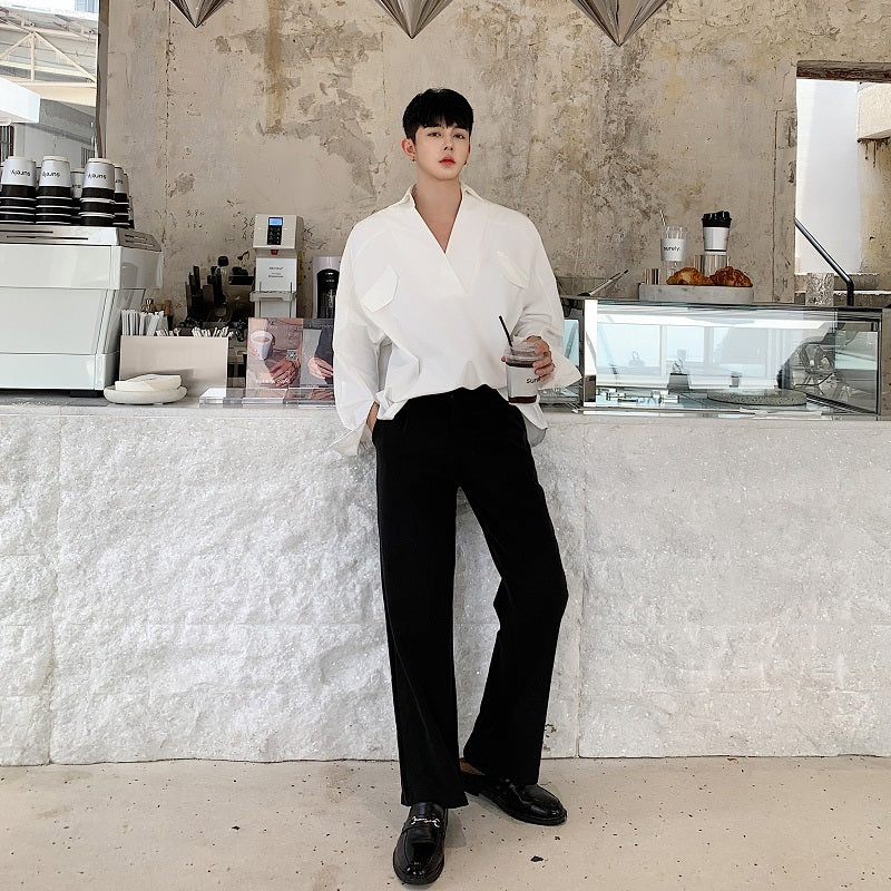 Men Long Sleeve Loose Apparel