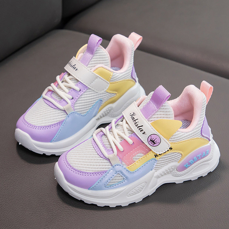 Children's Running Soft Bottom Girl Dad Shoes Soft Bottom Casual Shoes