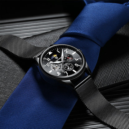 Montre Homme Étanche Tendance Campus Montre Mécanique Étudiante